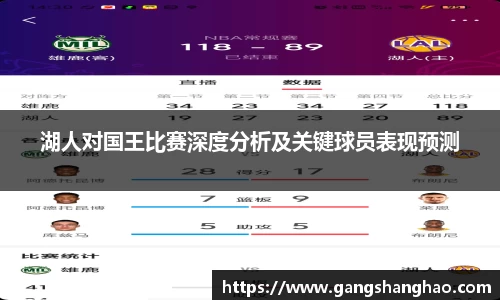 湖人对国王比赛深度分析及关键球员表现预测